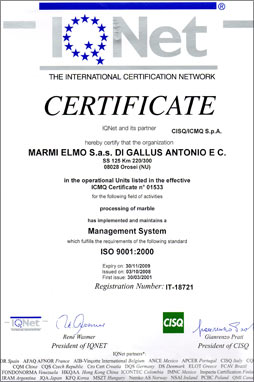 ISO 9002:1994 - Certificato n 18721